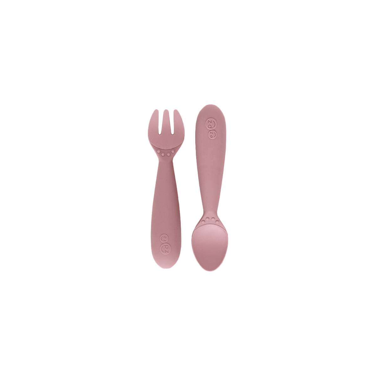 ezpz Silicone Toddler Mini Utensils | Blush