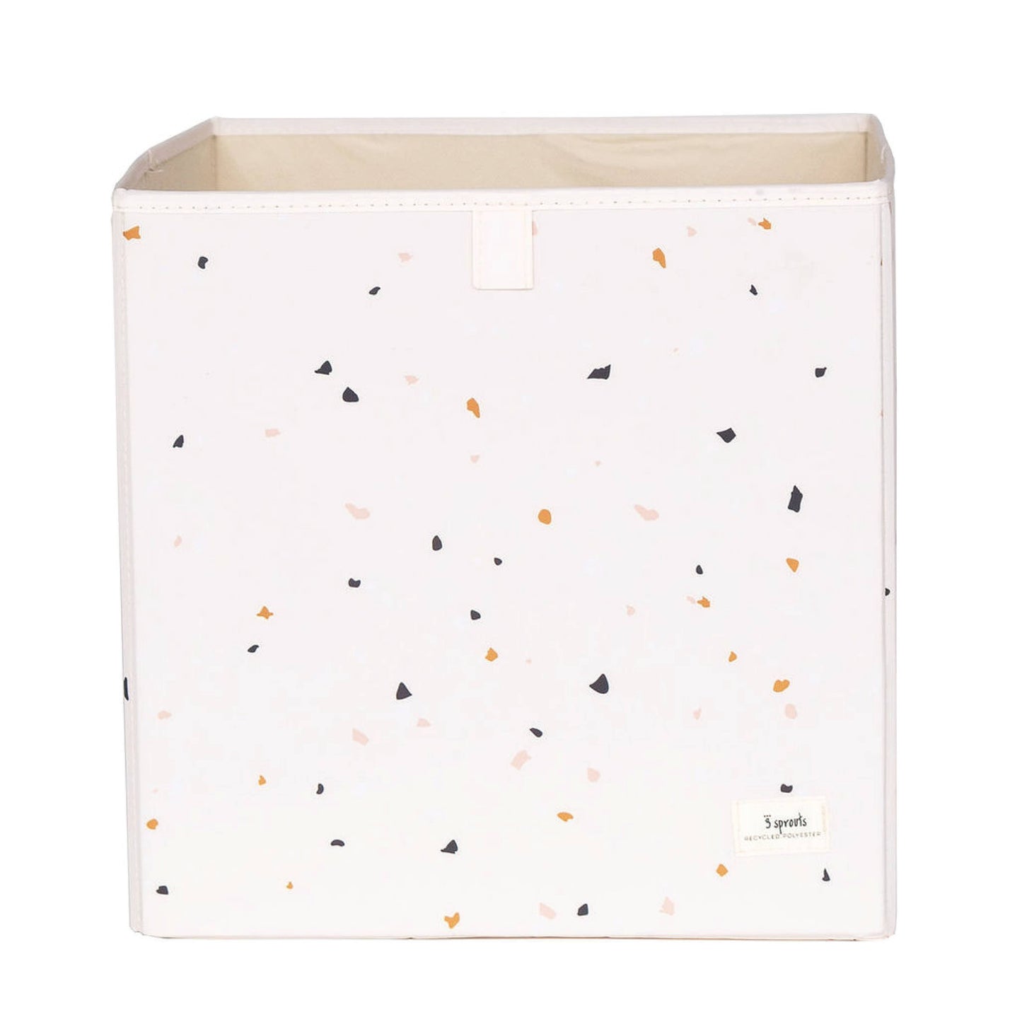 Recycled Fabric Storage Cube | Cream Terrazzo