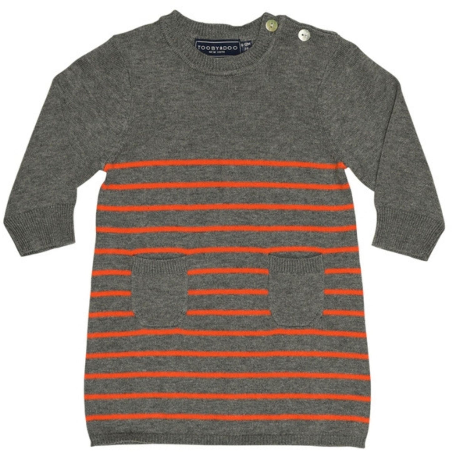 Toobydoo Knit Pocket Sweater Dress