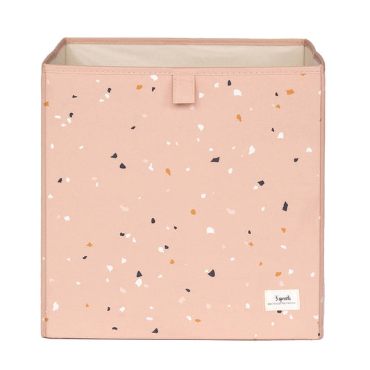 Recycled Fabric Storage Cube | Clay Terrazzo