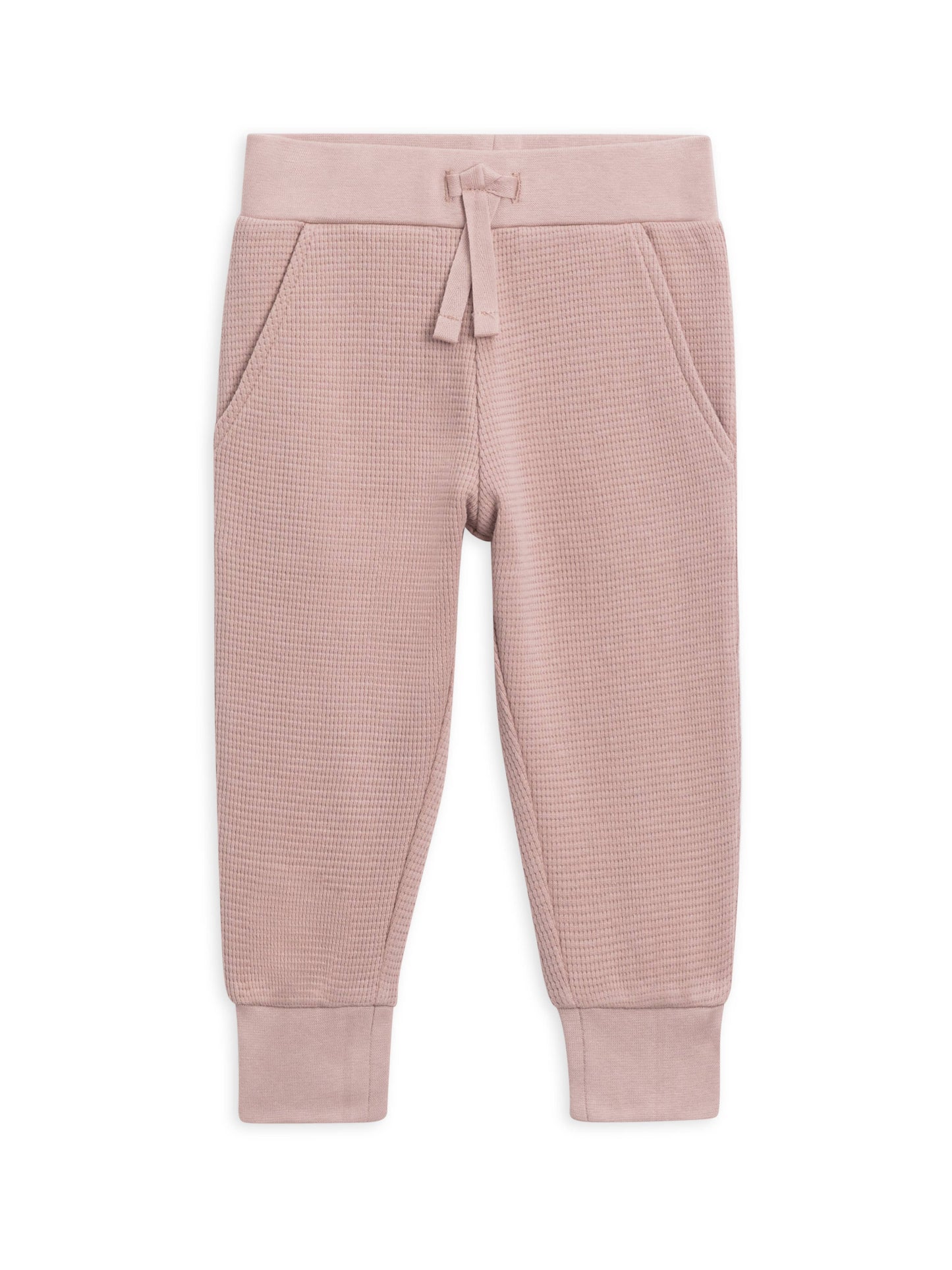 Organic Baby and Kids Nelson Waffle Knit Jogger - Fig