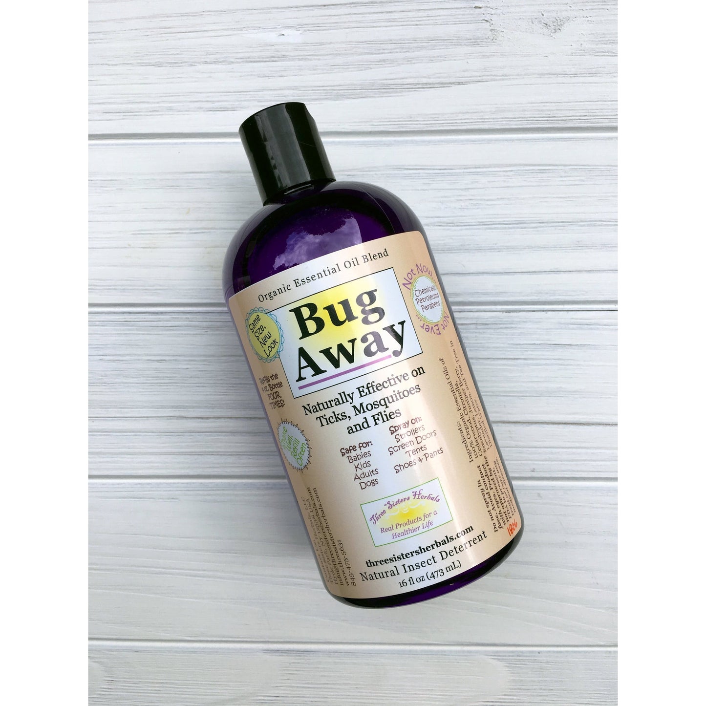 Bug away tick and bug non toxic repellant spray refill bottle | Sapling Shop
