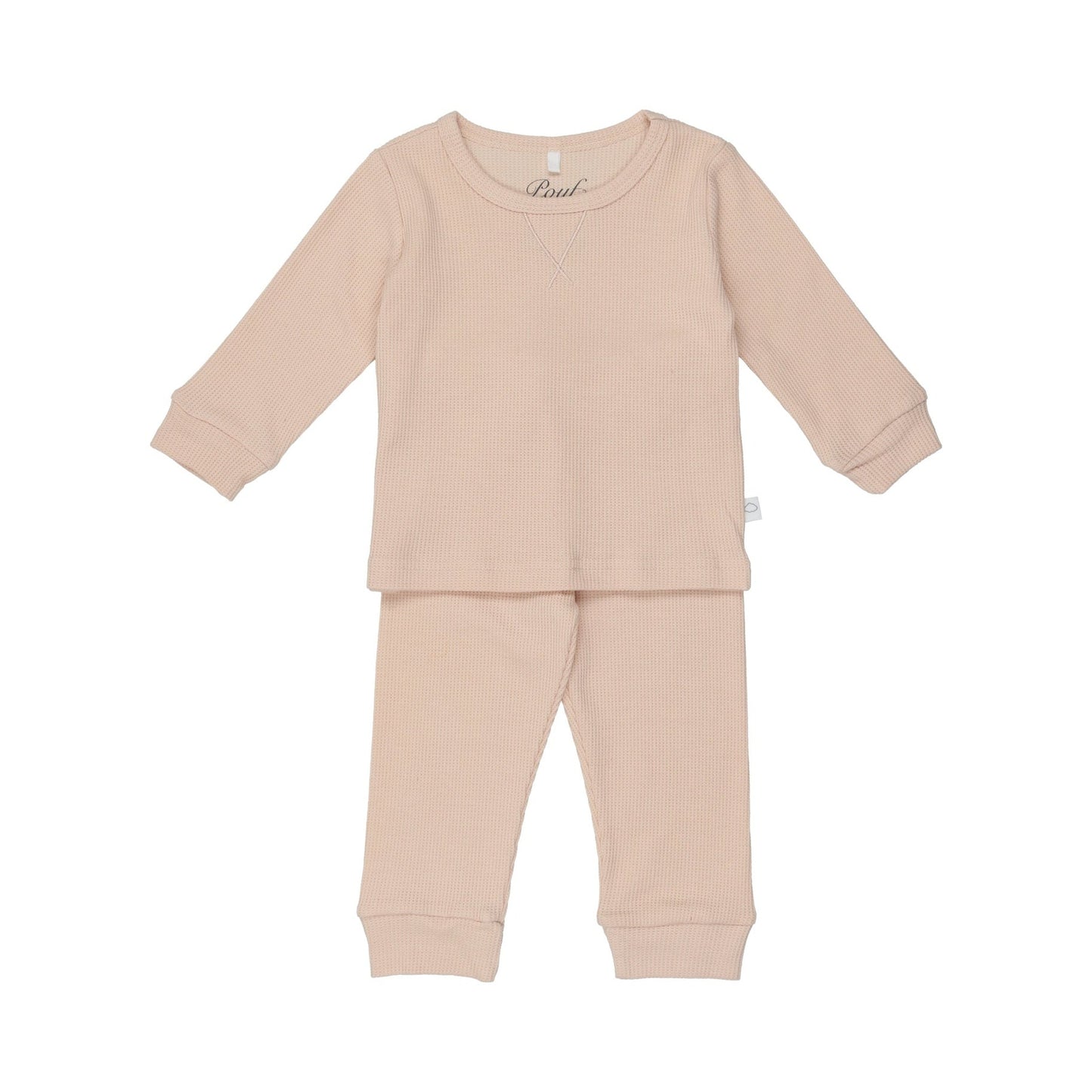 Cotton Waffle Loungewear Set | Blush