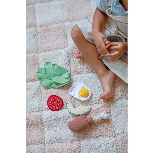 Rose Checker Board Rug