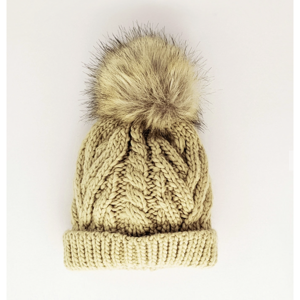 Hand Knit Baby and Toddler PomPom Beanie Hat | Birch