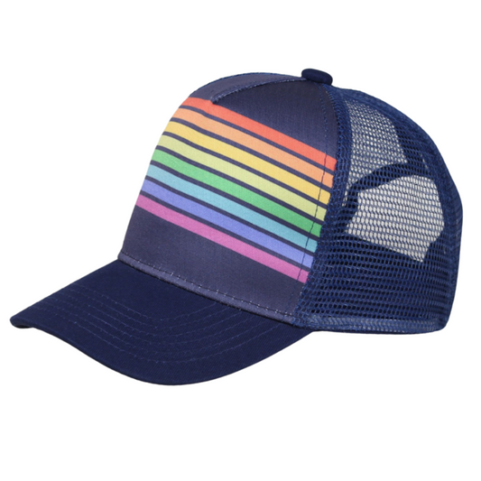 Toddler Trucker Hat | Blue Rainbow