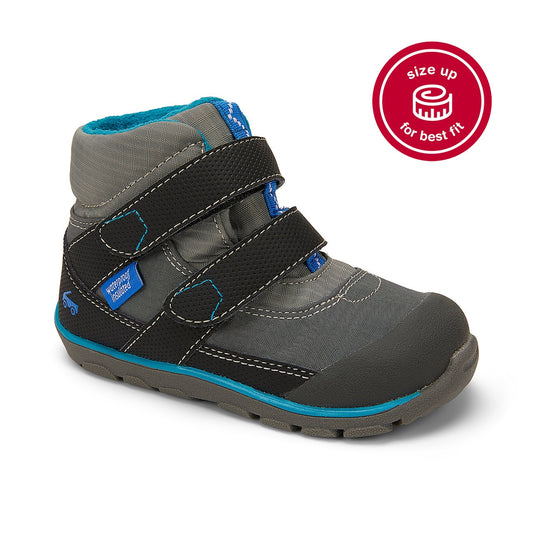 See Kai Run Atlas II Waterproof Insulated Boot | Gray/Black