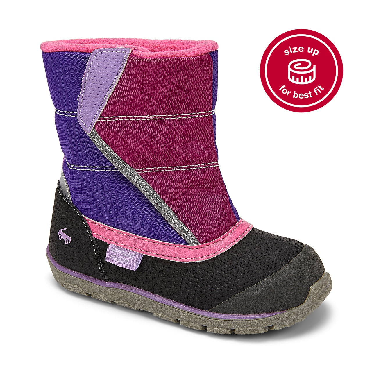 See Kai Run Baker Waterproof Insulated Snow Boot | Purple BerryMix