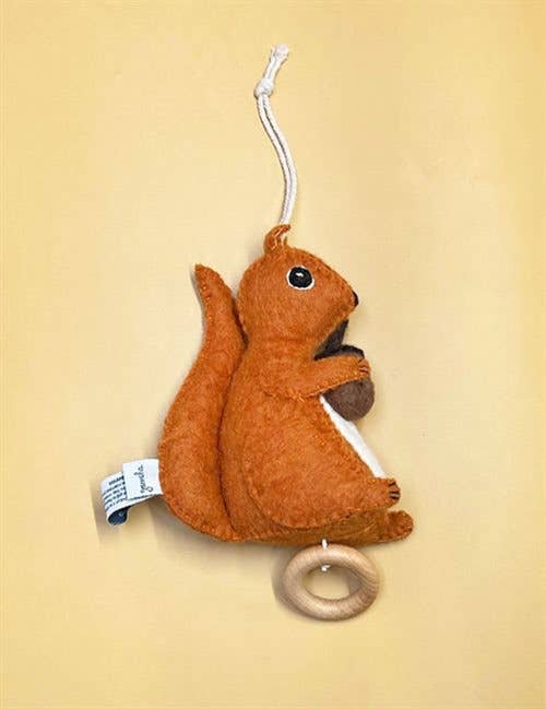 Music Mobile, Squirrel, Orange