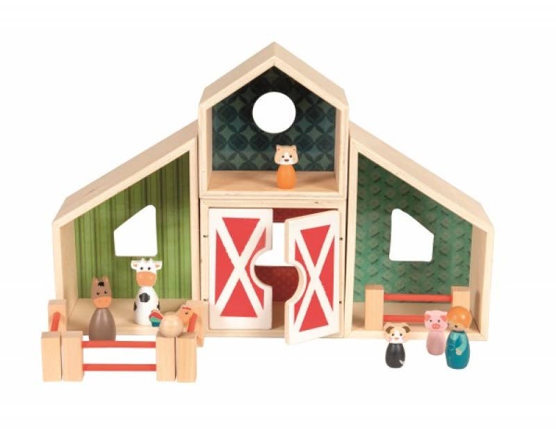 Wood Farm Playset
