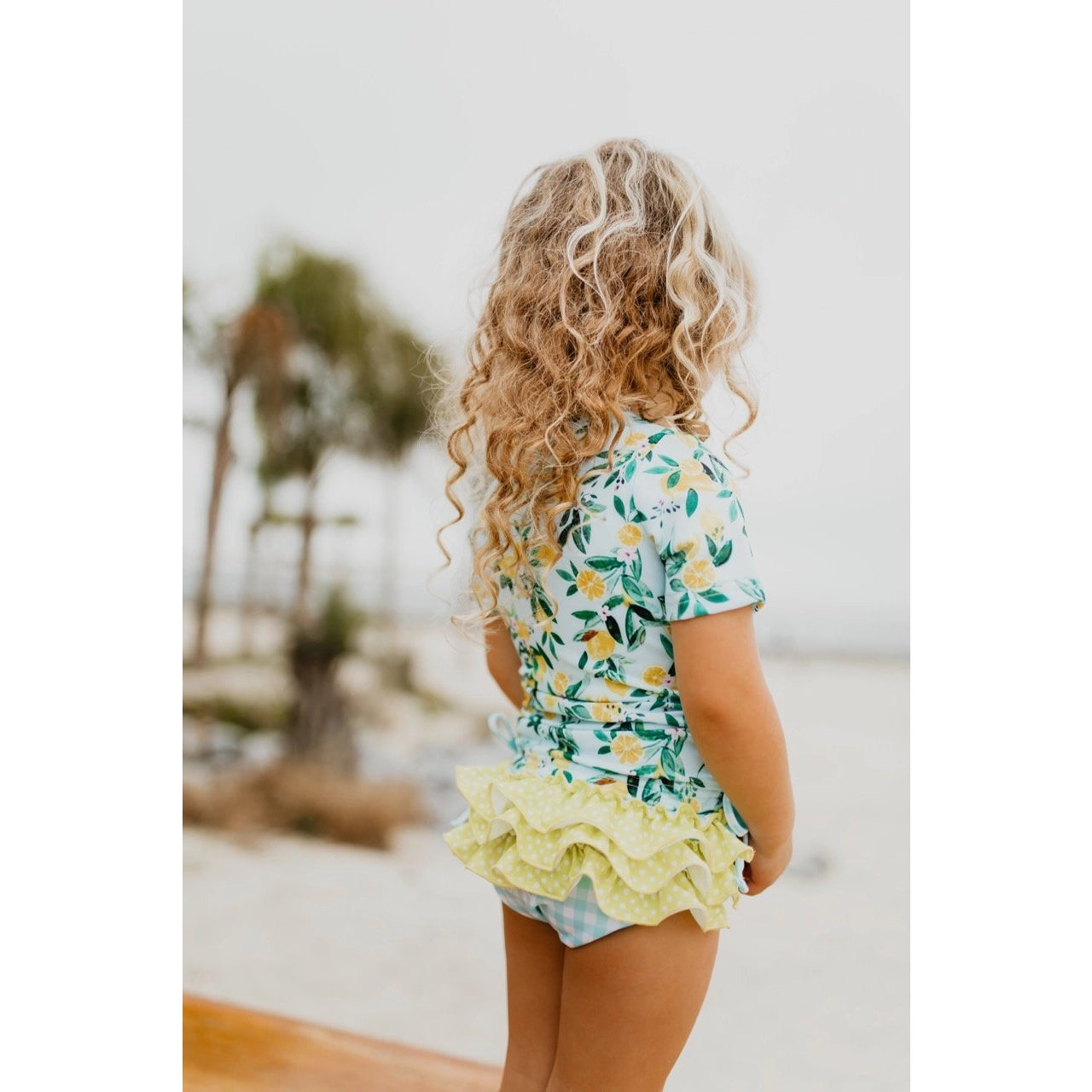 Two Piece Rash Guard Swimsuit | Lemon Kate