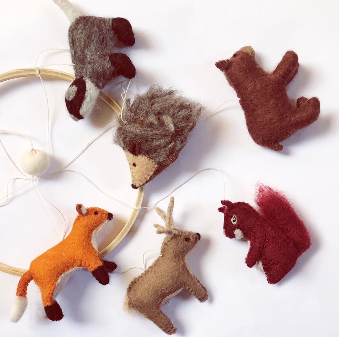 Woodland Felt Handmade Mobile