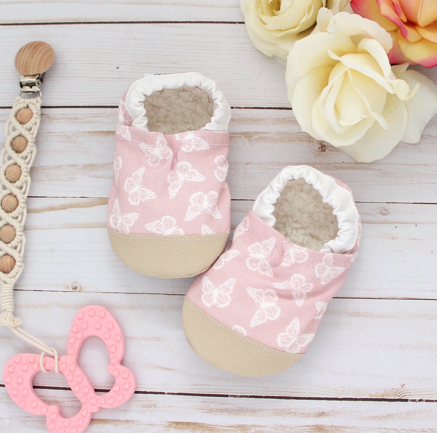 Non-Skid Booties | Butterflies