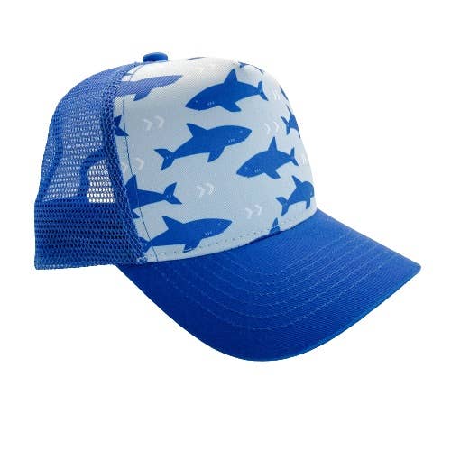 Toddler Trucker Hat | Blue Shark