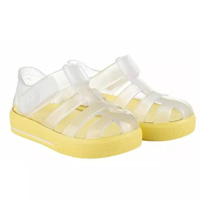 Igor Summer Jelly Star Play Shoes Clear with Yellow StarryBird