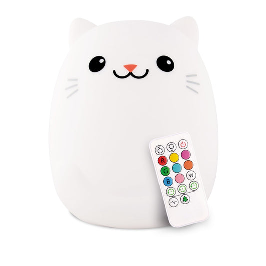 LED Color Changing Silicone Night Light | Kitty