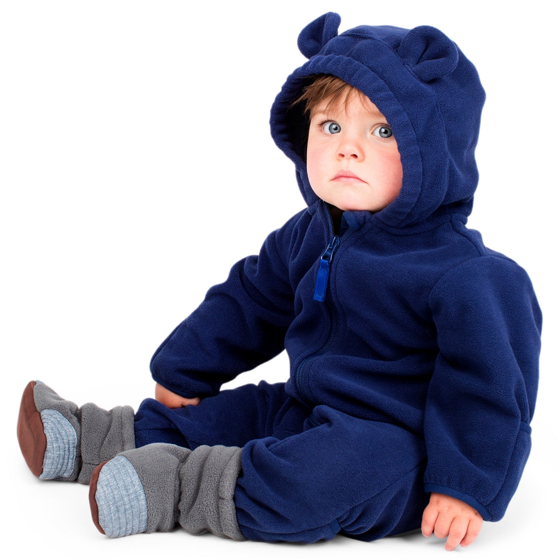 Jan & Jul Fleece Winter Suit | Navy Blue
