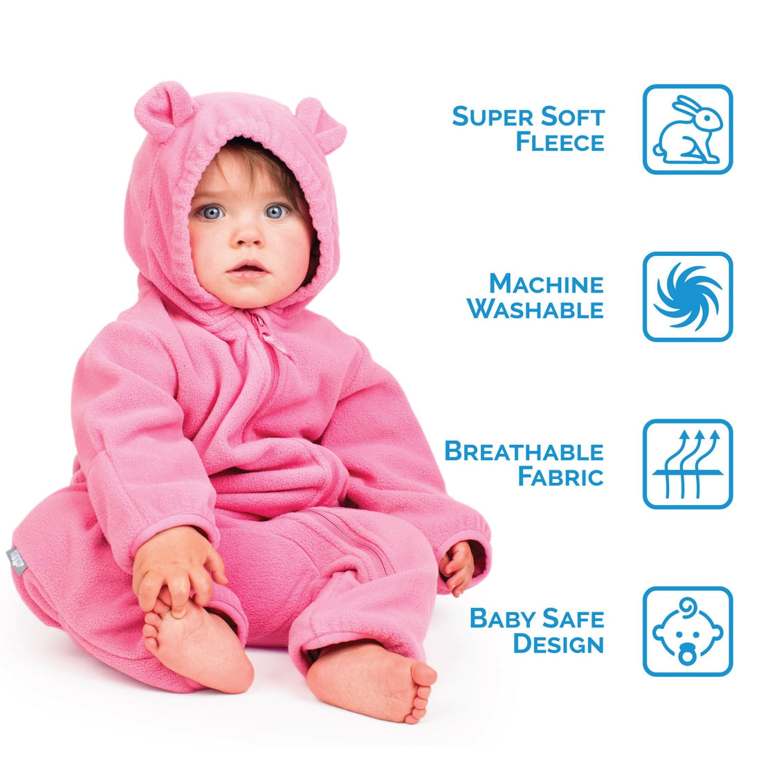 Jan & Jul Fleece Winter Suit | Navy Blue