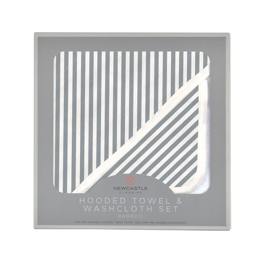 Deluxe Cotton and Muslin Hooded Towel Set | Finley