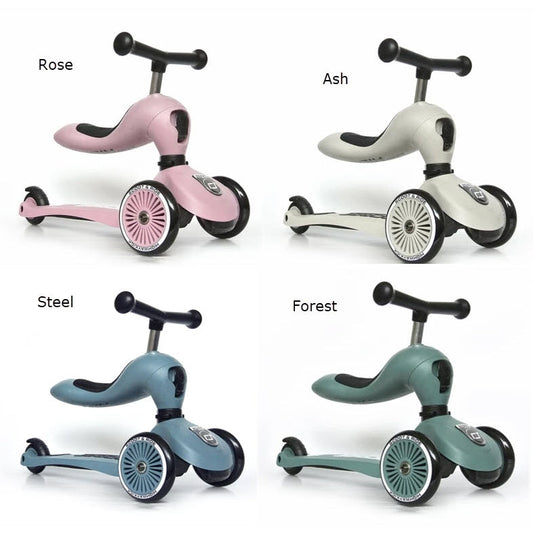 2-in-1 Ride-On and Kickboard Scooter