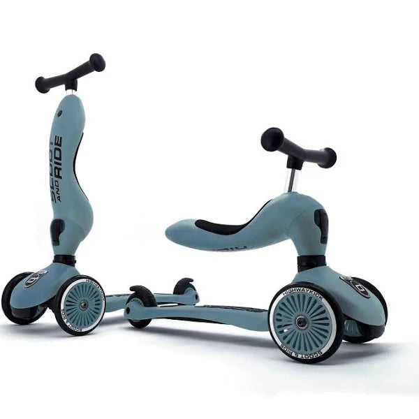 2-in-1 Ride-On and Kickboard Scooter