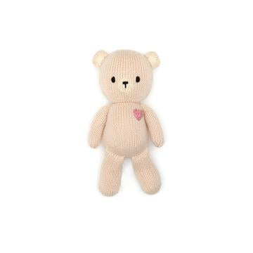 BABY BEAR WITH HEART-PINK