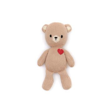 BABY BEAR WITH HEART-BEIGE