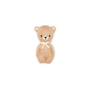 Bear Rattle- Beige & natural