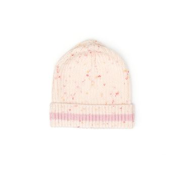 Ribbed Beanie- Rose Confetti & Cameo