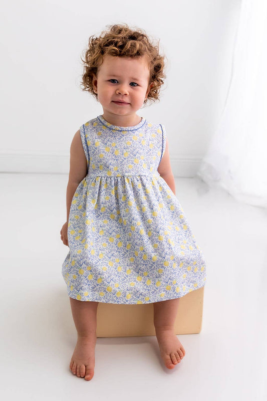 Lemons Pima Baby Dress w/Bloomer