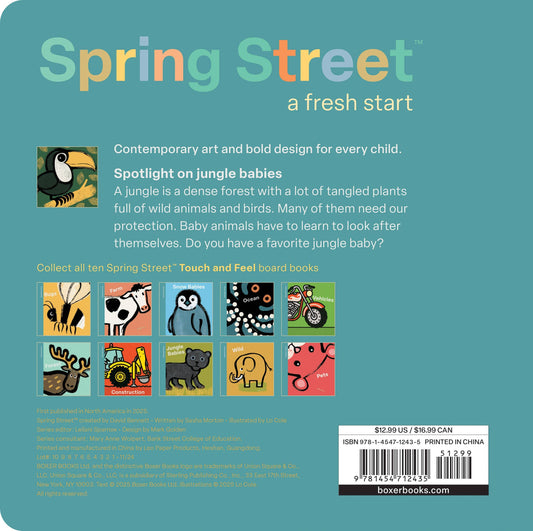 Spring Street Touch and Feel: Jungle Babies by Boxer Books