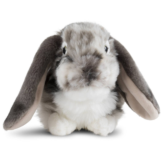 Living Nature Grey Dutch Lop Eared Rabbit Plush Stuffed Toy