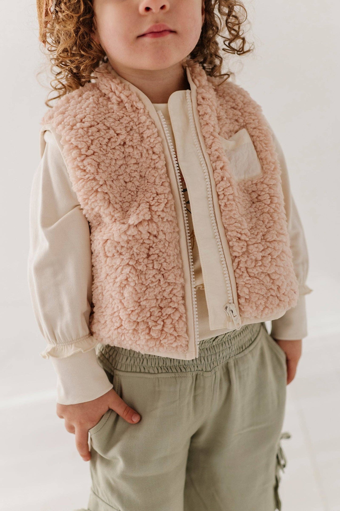 Babysprouts Sherpa Zipper Vest