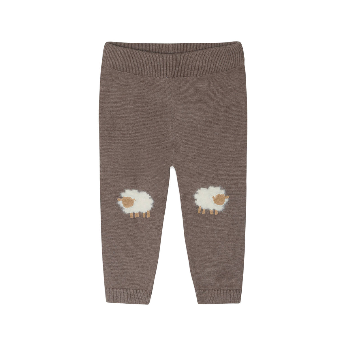 Sheep Jacquard Knit Baby Pullover & Pant SET Organic Cotton