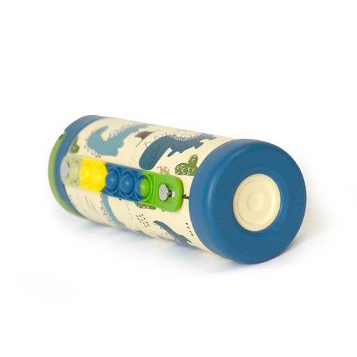 Fidget Strap Kids Stainless Bottle 14oz Dinosaur