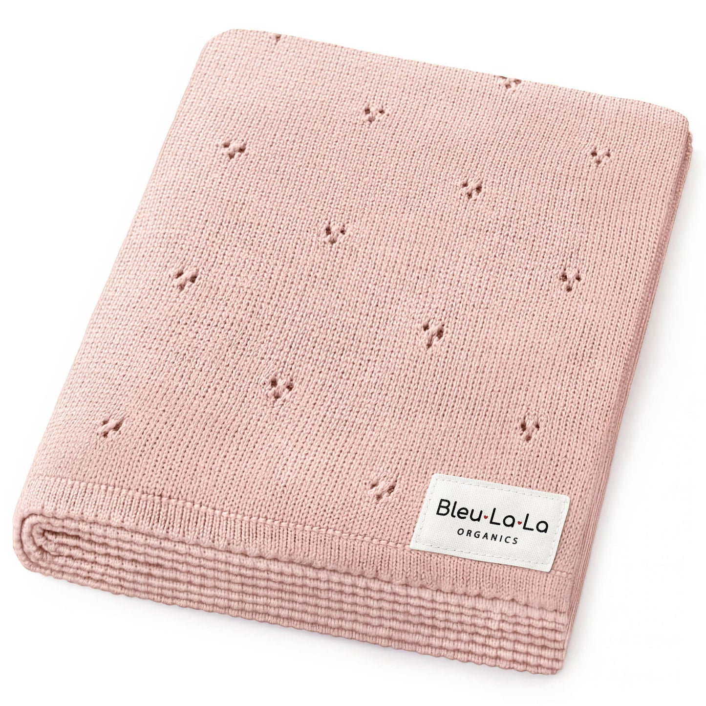 100% Organic Cotton Pointelle Swaddle-Ballet Slippers
