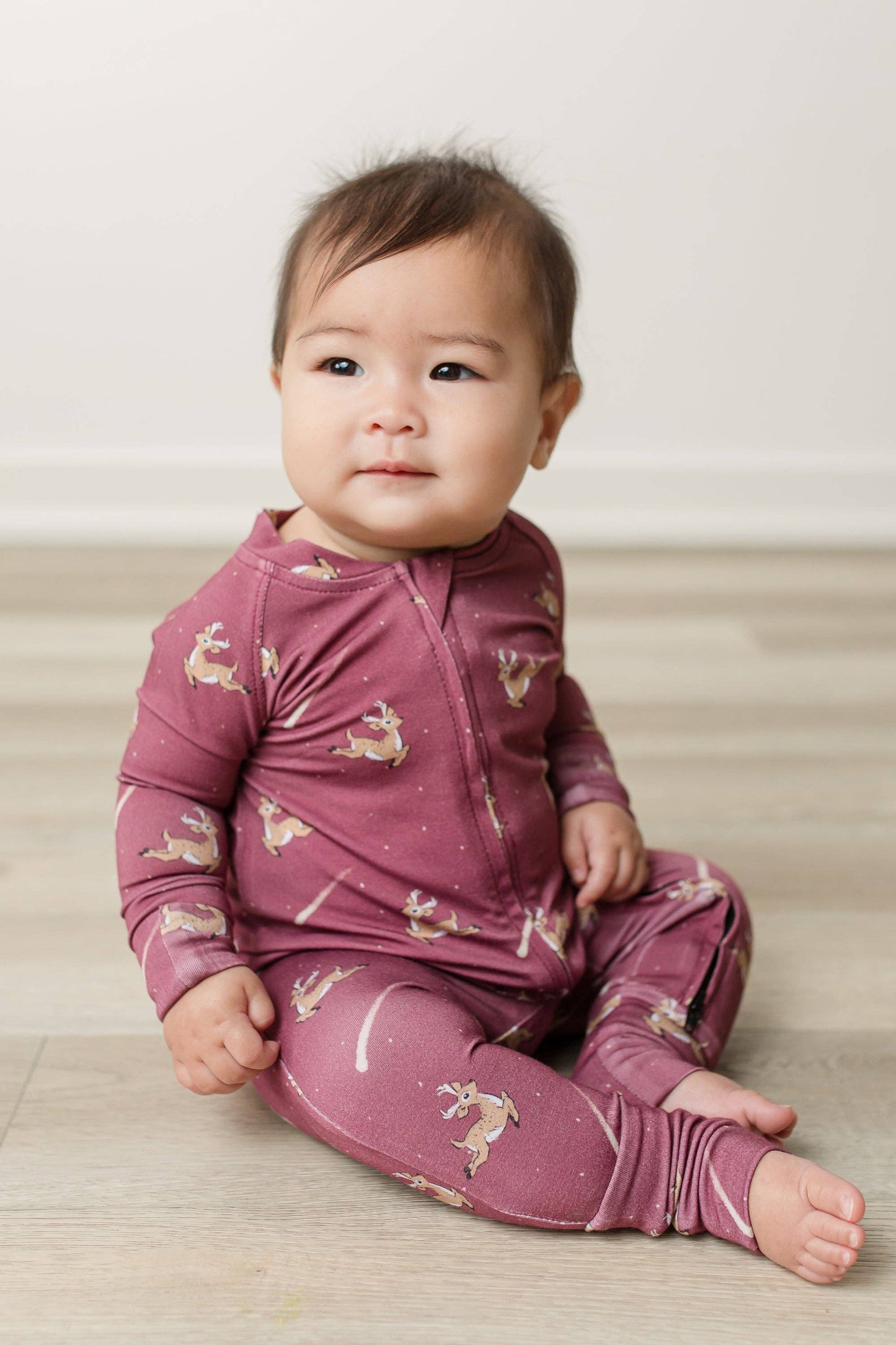 Bamboo Baby Pajamas Zip Up Sleeper - Comet