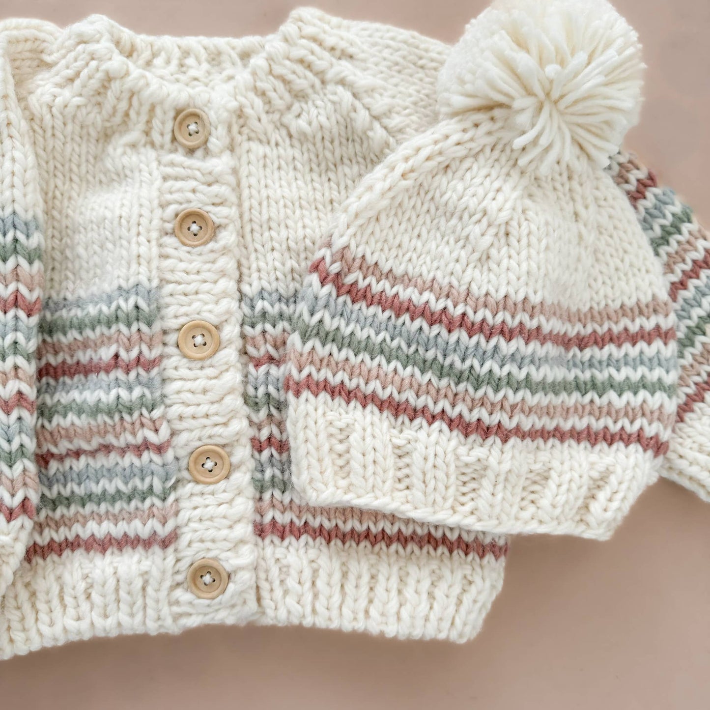 Stripe Hat Pastel | Kid & Baby Beanie Fall Spring