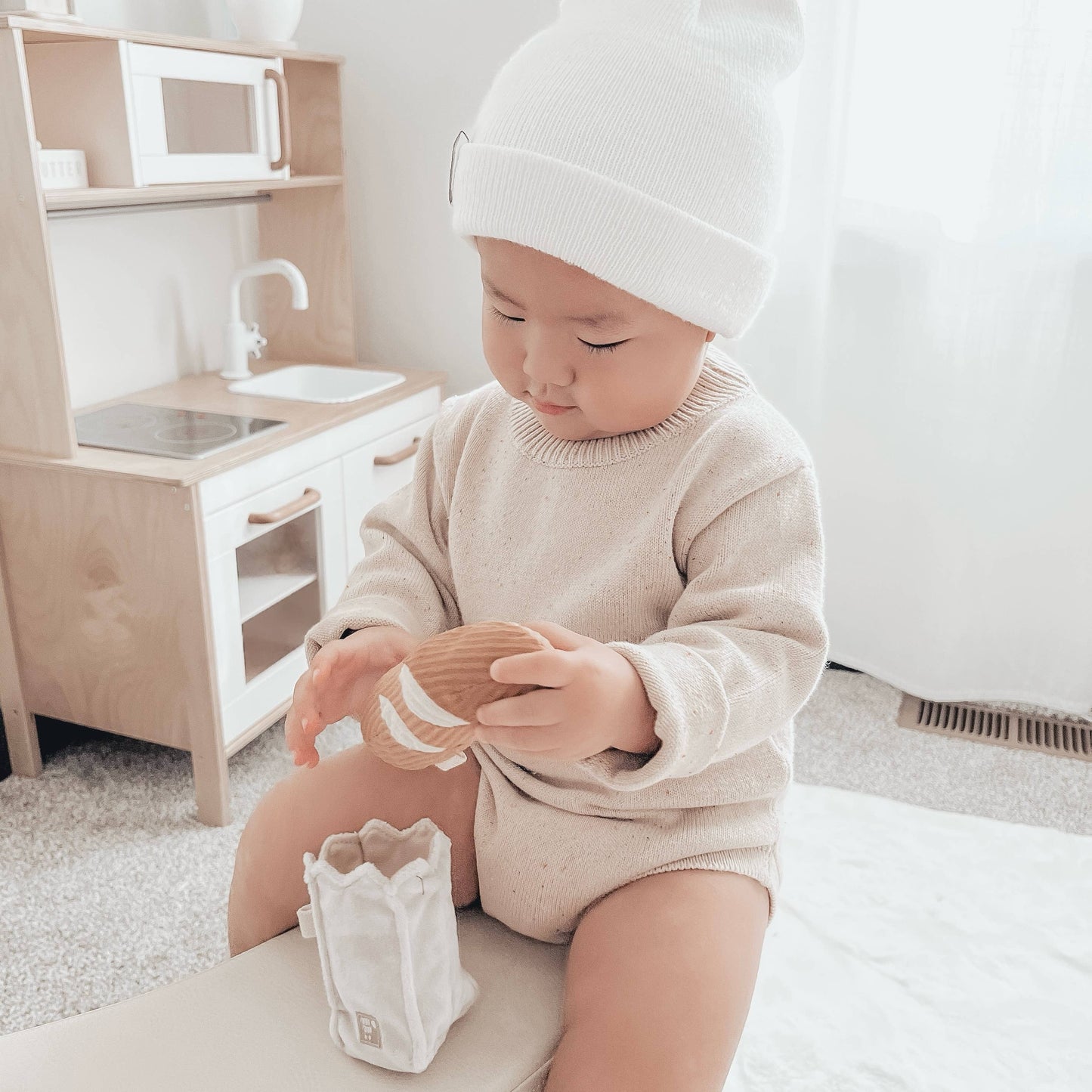 Baguette // Handheld Rattle for Baby