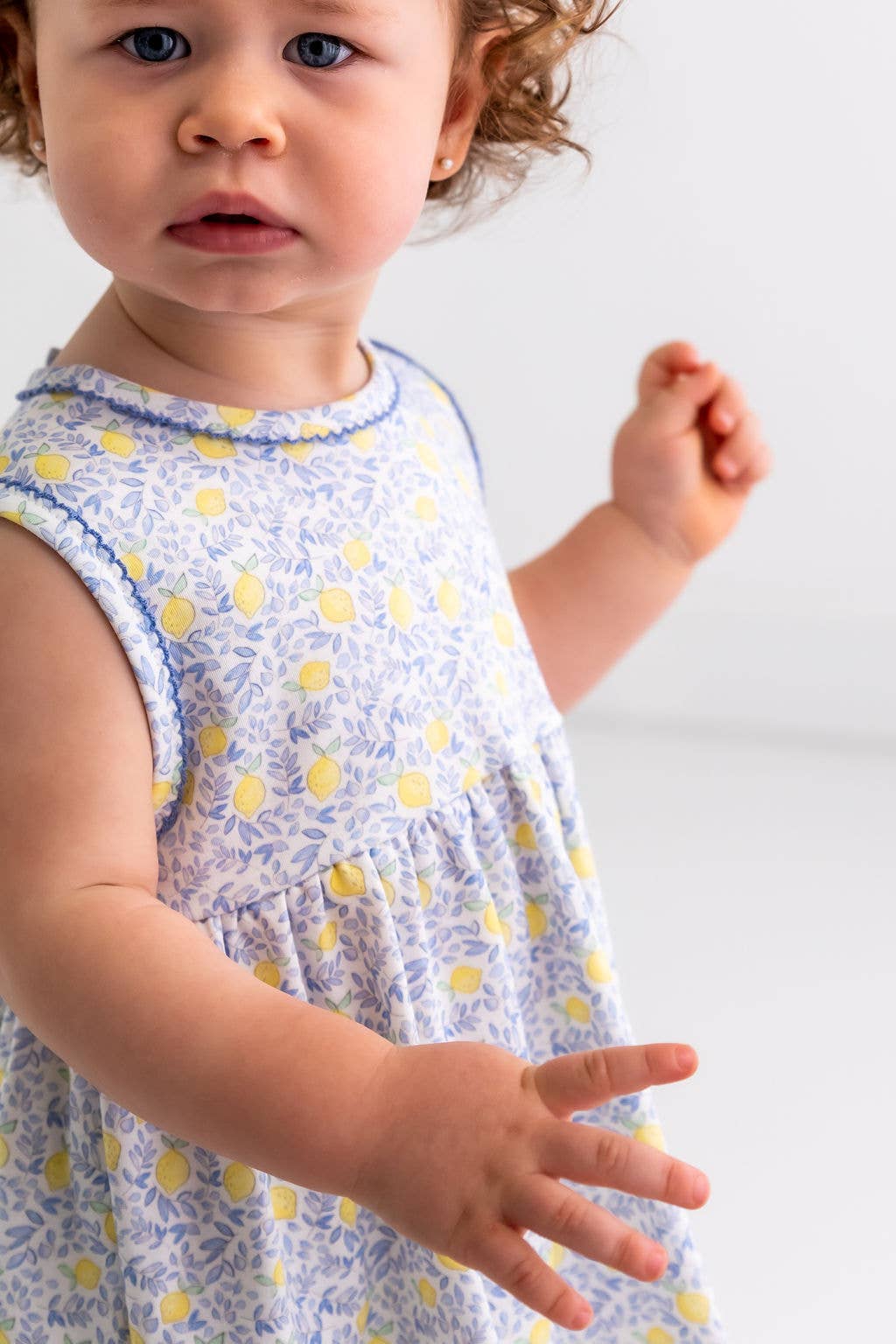 Lemons Pima Baby Dress w/Bloomer