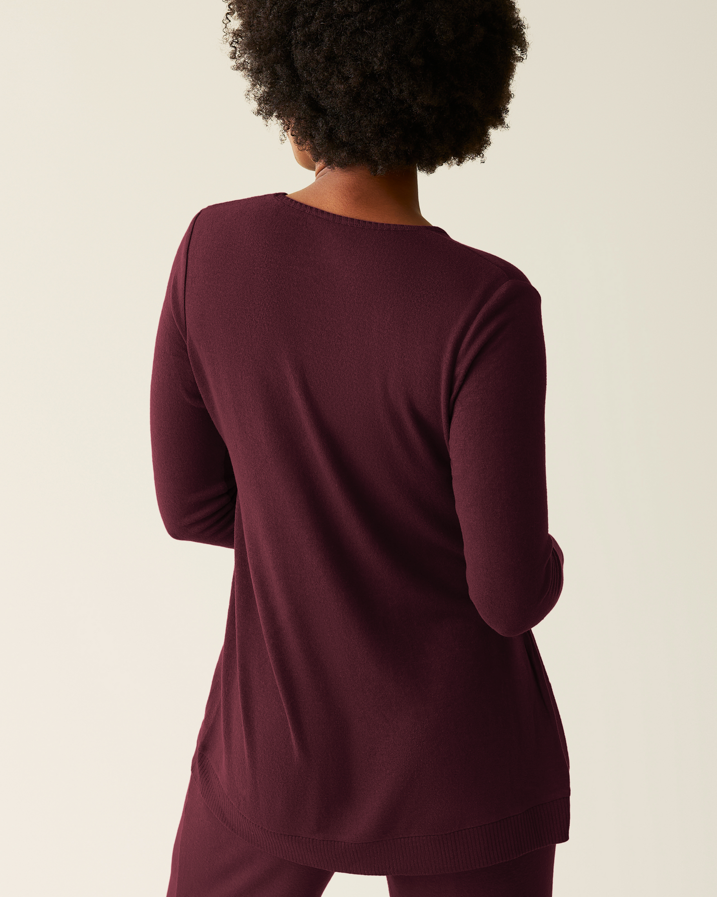 CozyKnit Maternity & Nursing V-neck Top