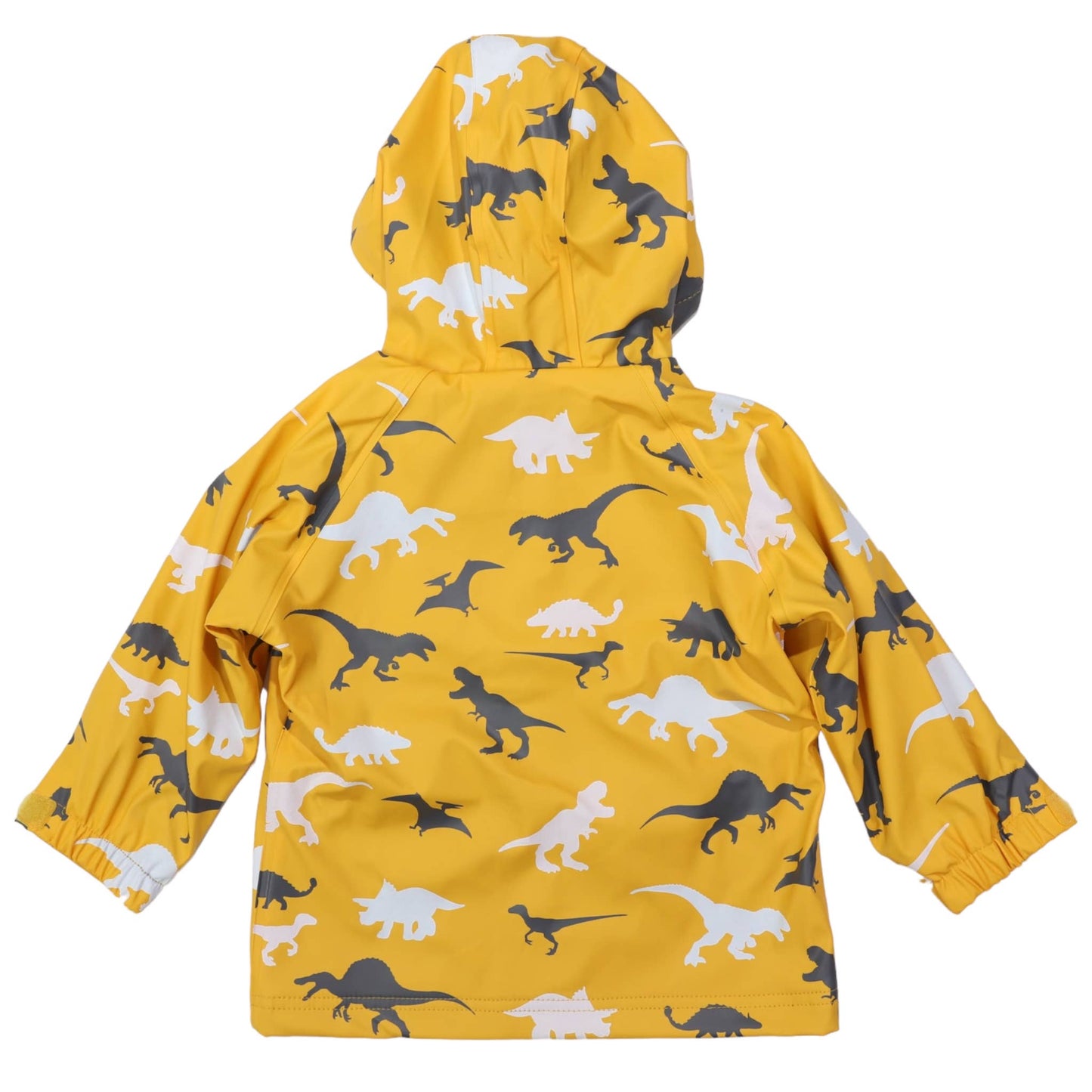 Dinosaur Colour Change Raincoat Mustard