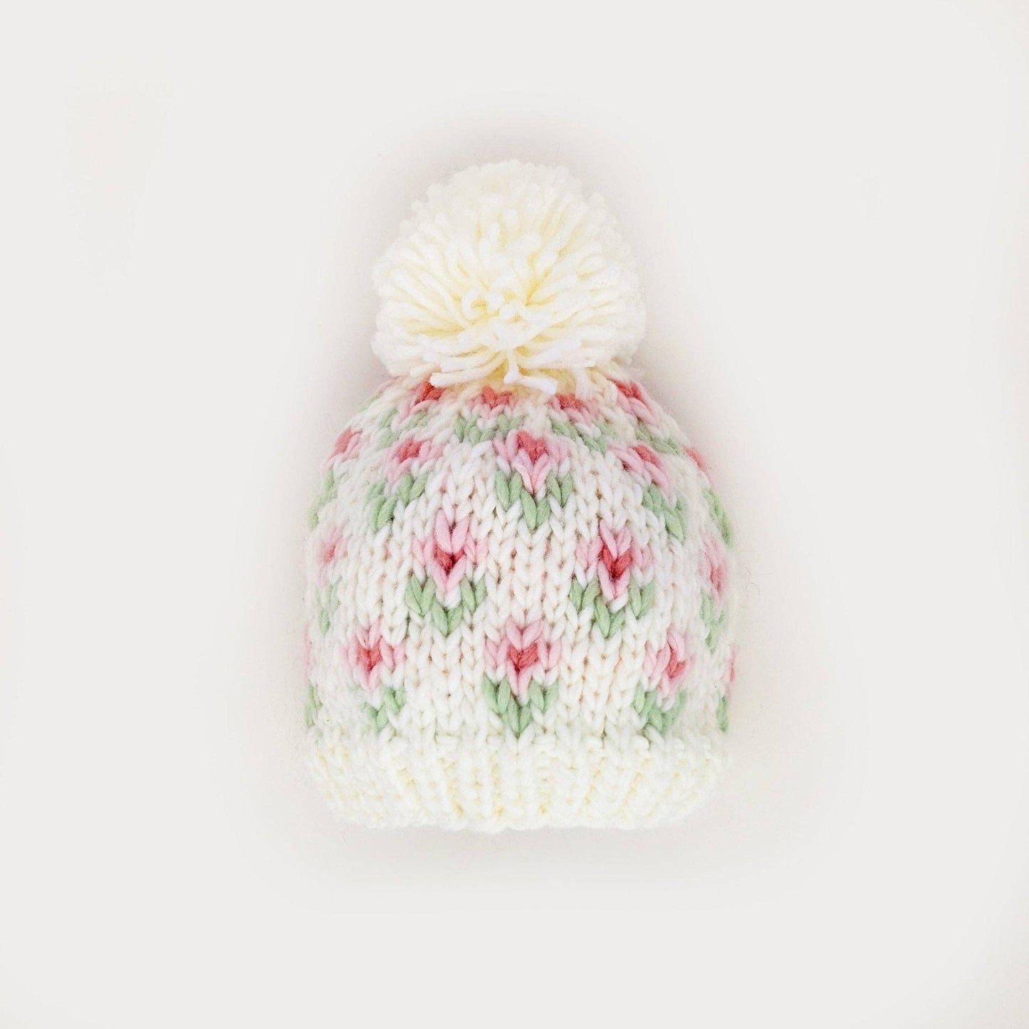 Bitty Blooms White Beanie Hat Baby & Kids