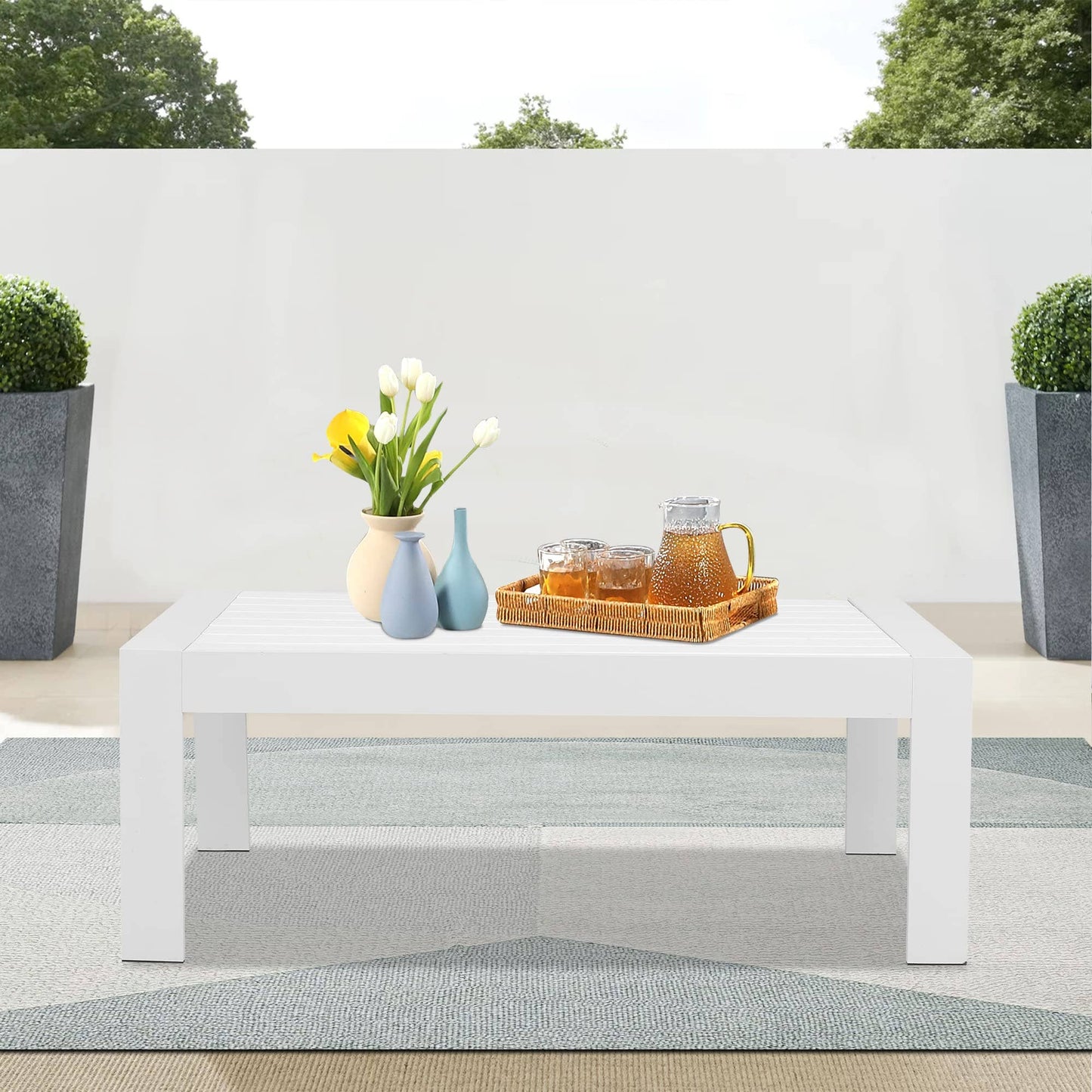 Aluminum Outdoor Furniture Patio Coffee Table