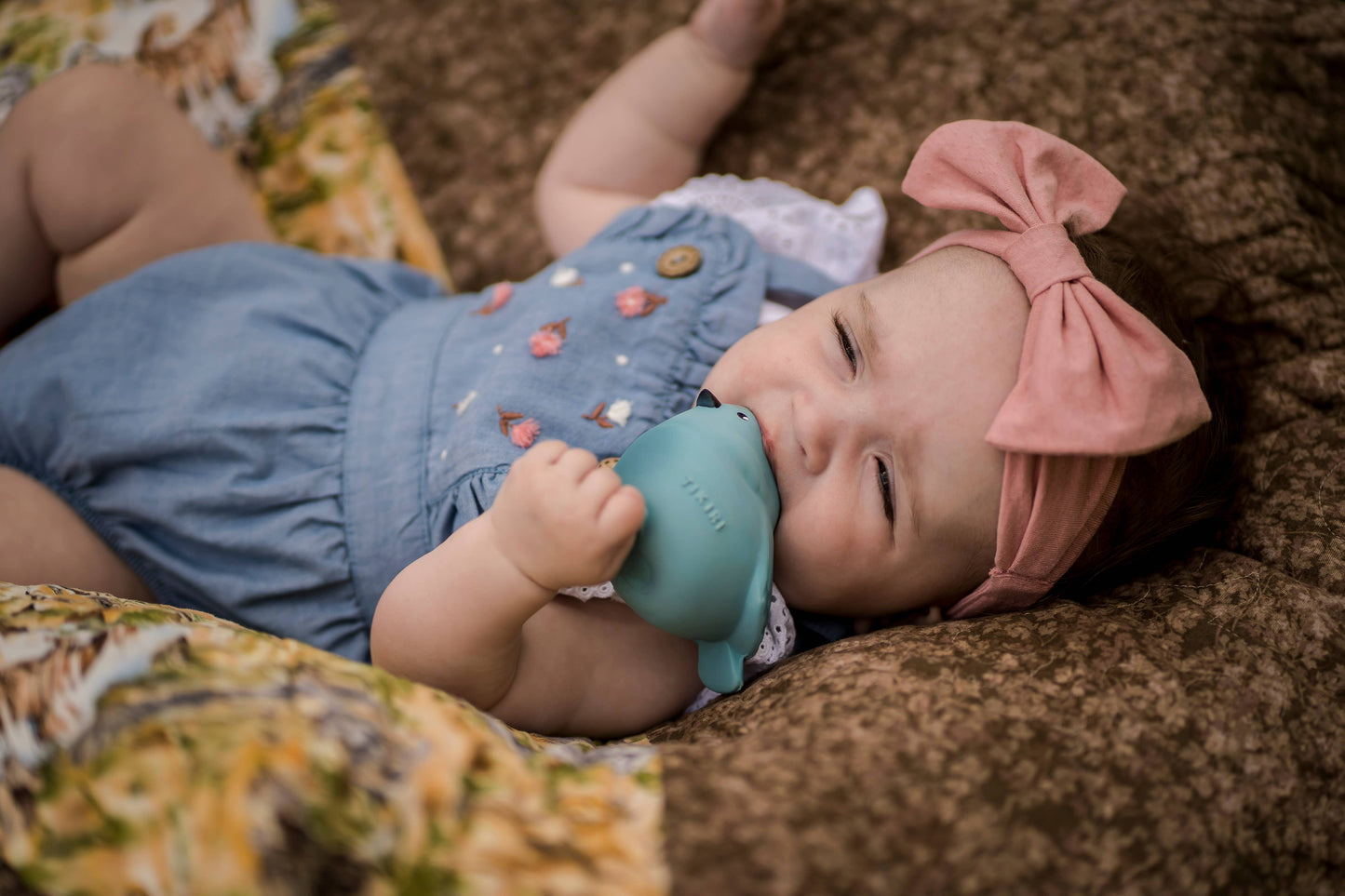 Bird Natural Rubber Teether, Rattle & Bath Toy