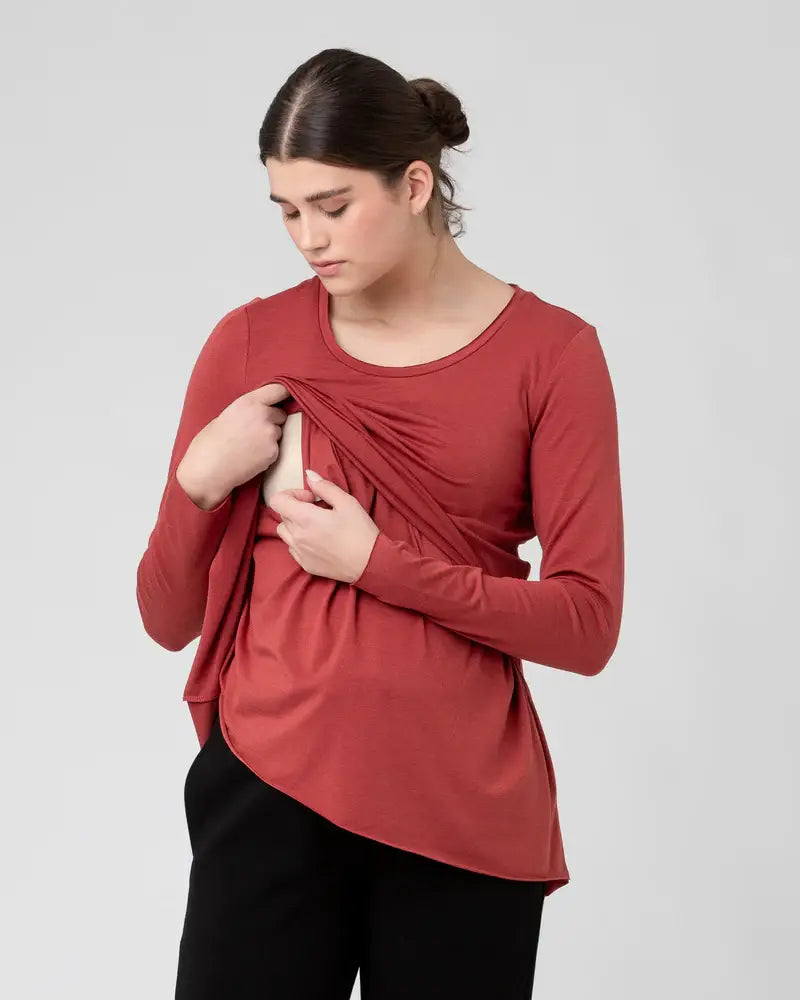 Raw Edge Nursing Top