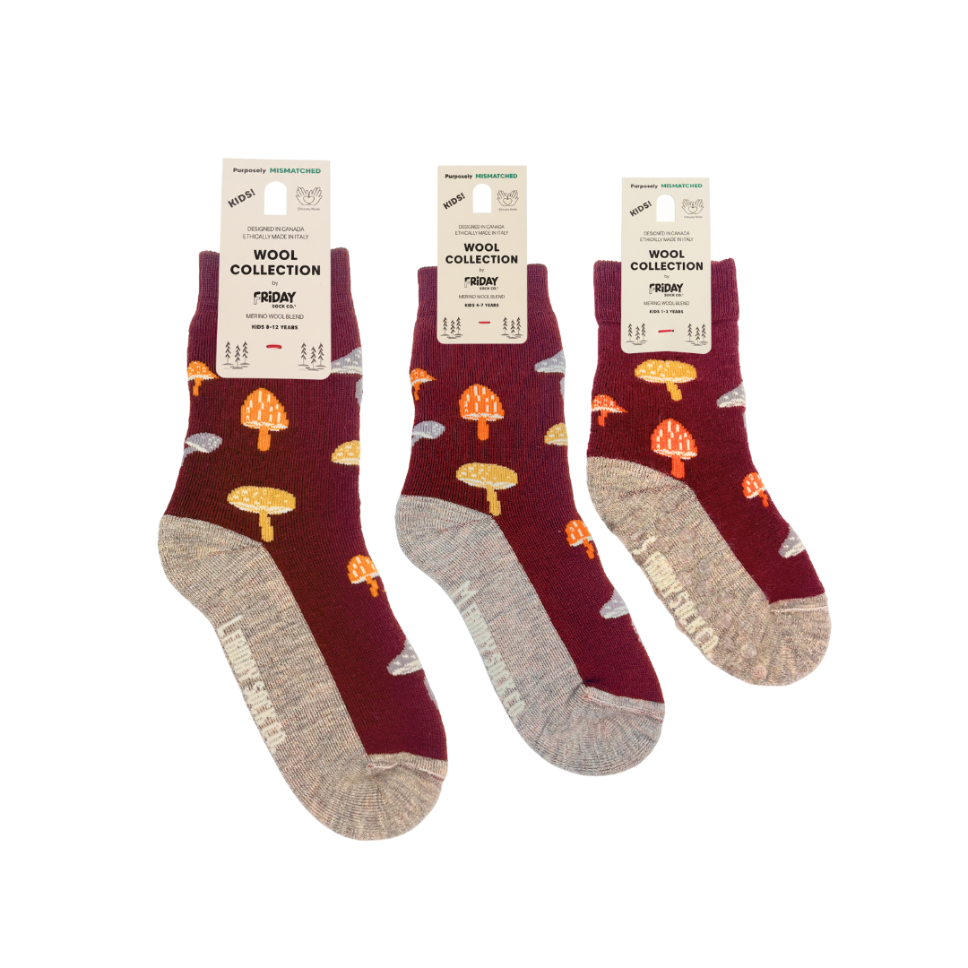 Kid's Mushroom Merino Socks