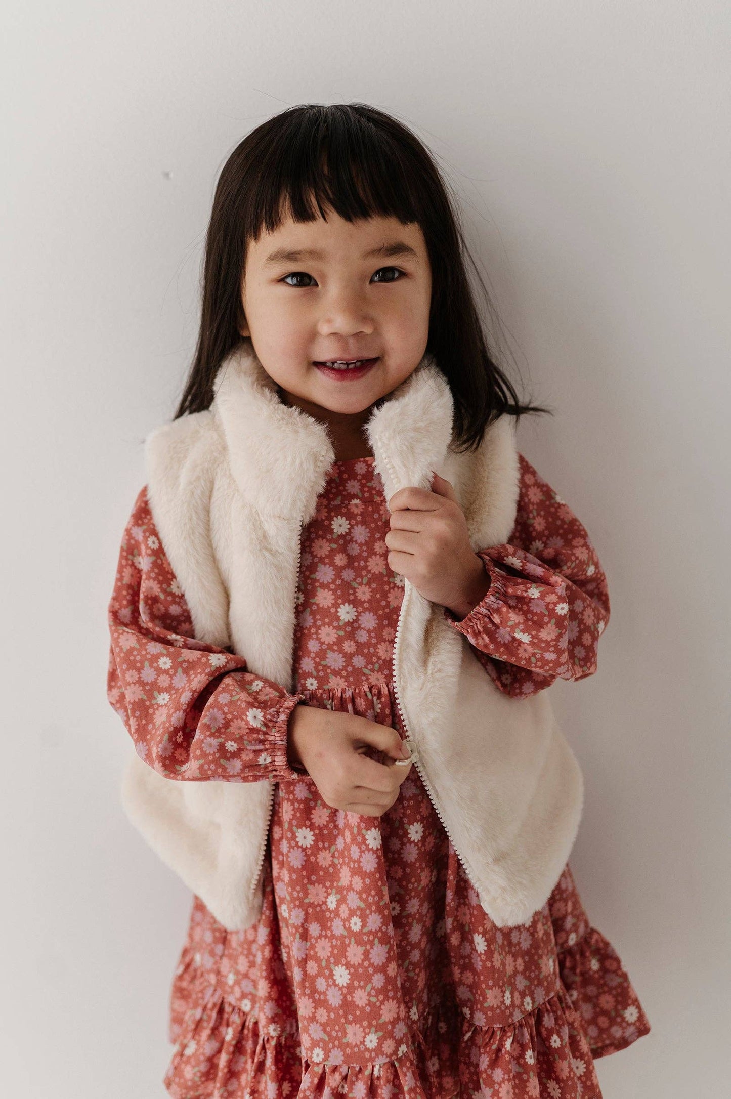 Babysprouts Girl's Fur Vest