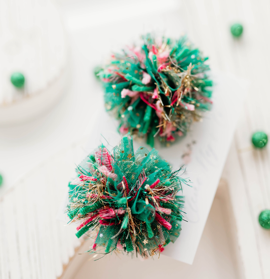 Pom Pom Pigtail Set - Lucky