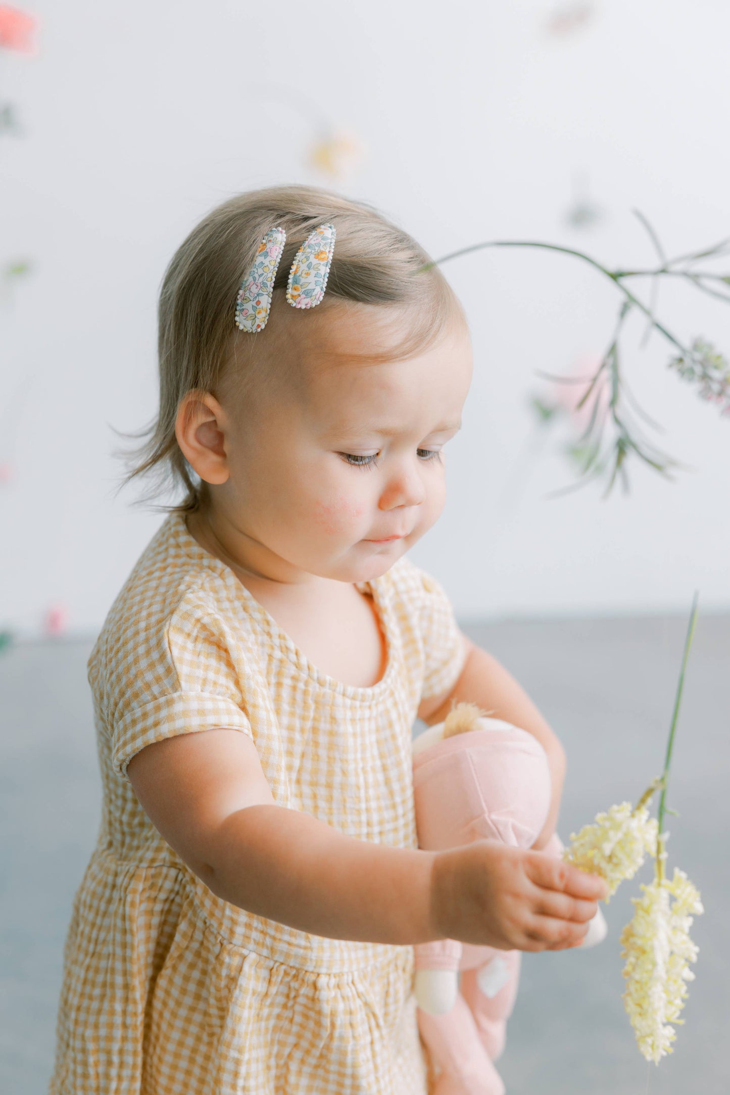 Aspen Green Pendleton Fabric Hair Clips